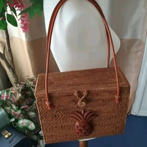 Dewi Collection Balinese Boho Woven box purse NWT